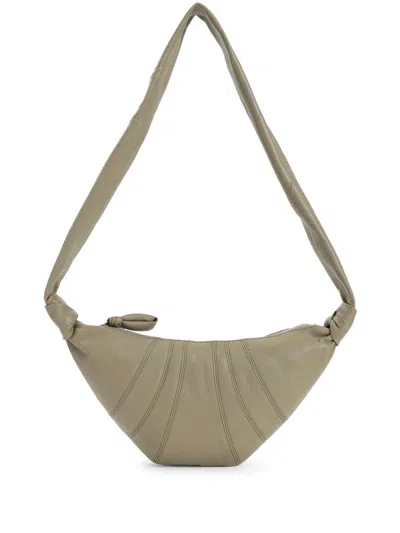 Lemaire Small Croissant Shoulder Bag In Green