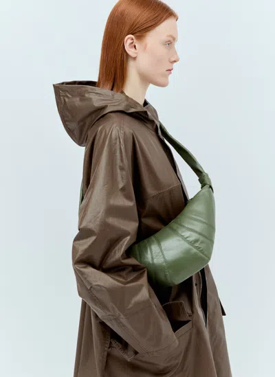 Lemaire Small Croissant Shoulder Bag In Green