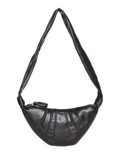 Lemaire Small Croissant Shoulder Bag In Nappa Leather In Brown