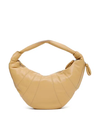 Lemaire Small Croissant Shoulder Bag In Neutrals
