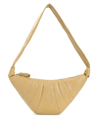 Lemaire Small Croissant Shoulder Bag In Neutrals