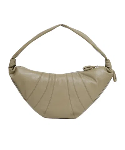 Lemaire Small Croissant Shoulder Bag In Nude