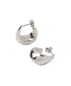 Lemaire Small Curved Drop Earrings In Yellow