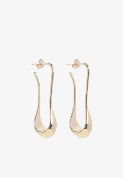 Lemaire Small Falling Drops Earrings In Gold