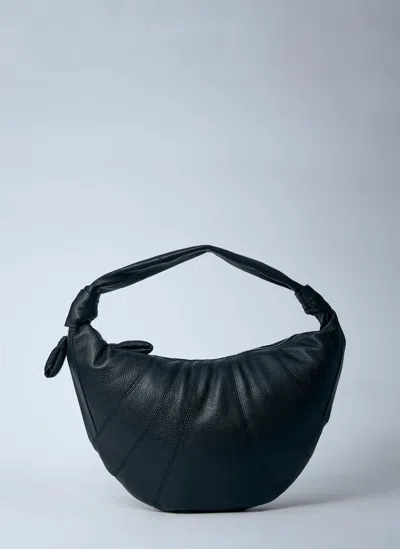 Lemaire Small Fortune Croissant Bag In Black