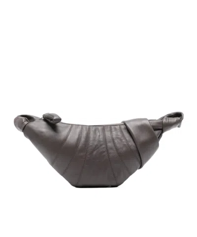 Lemaire Small Horn Shoulder Bag In Black