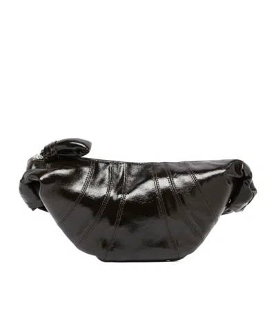Lemaire Small Horn Shoulder Bag In Black