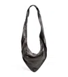 Lemaire Small Leather Scarf Shoulder Bag In Black