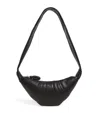 Lemaire Small Nappa Leather Croissant Bag In Brown