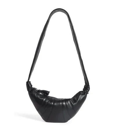 Lemaire Small Nappa Leather Croissant Cross-body Bag In Black