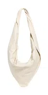 Lemaire Small Scarf Leather Shoulder Bag In White