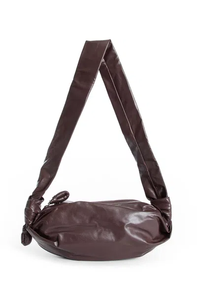 Lemaire Small Soft Croissant Bag In Brown