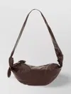 Lemaire Small Soft Curved Shoulder Bag With Knotted Strap In Red
