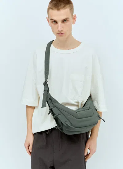 Lemaire Small Soft Game Crossbody Bag In Grey