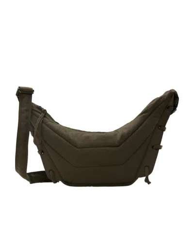 Lemaire Khaki Small Soft Game Bag In Green