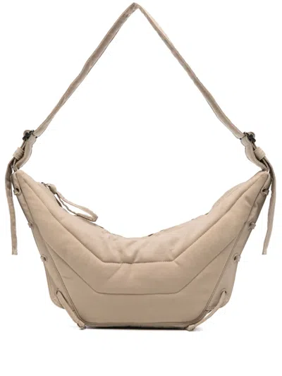 Lemaire Small Soft Game Shoulder Bag In Neutral
