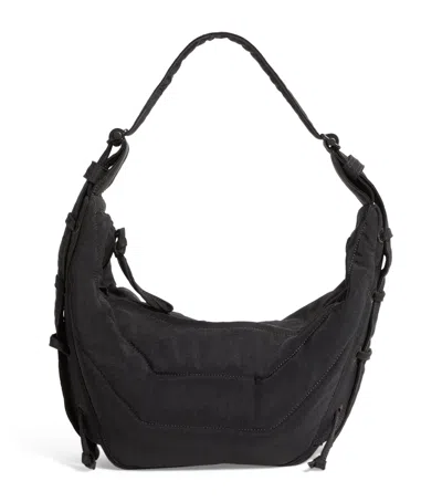 Lemaire Small Water-repellent Nylon Soft Game Shoulder Bag In Brown