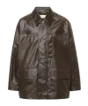 Lemaire Snap-buttoned Rain Jacket In Black