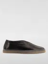 Lemaire Leather Low-top Sneakers In Black