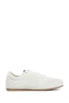 Lemaire Suede Low Profile Sneakers With Rubber Sole In Nude