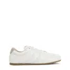 Lemaire Milk White Calf Leather Soft Runner Sneakers In White