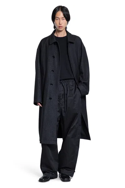 Lemaire Soft Chesterfield Coat In Gray