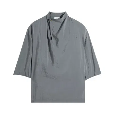Pre-owned Lemaire Soft Collar Top 'aluminum' | Grey | Women's Size 34 In Gray
