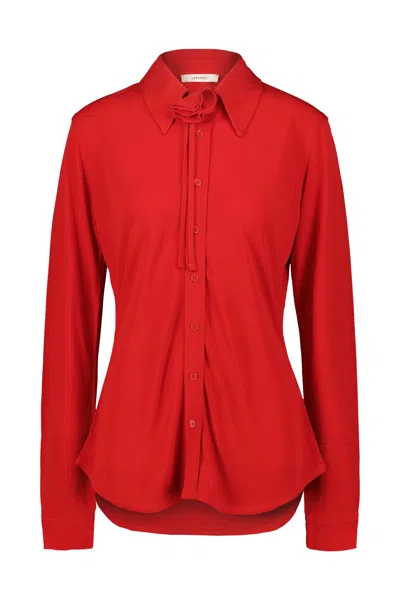 Lemaire Soft Fitted Shirt In Red