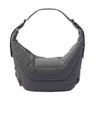 Lemaire Soft Game Large Shoulder Bag In Grey