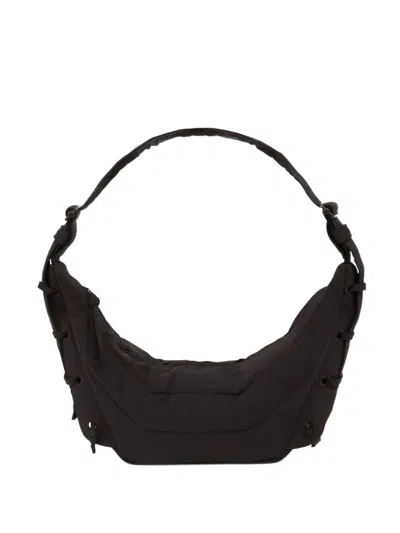 Lemaire Soft Game Quilted Lace-up Small Shoulder Bag In Brown