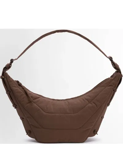 Lemaire Soft Game Shoulder Bag In Brown