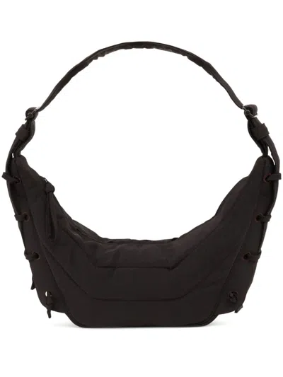 Lemaire Soft Game Small Nylon Shoulder Bag In Brown