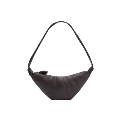 Pre-owned Lemaire Soft Grain Medium Croissant Bag 'dark Chocolate' In Brown