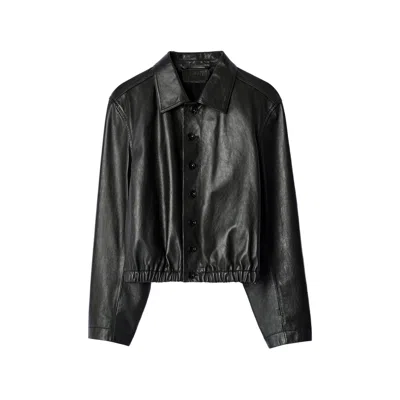 Lemaire Soft Leather Blouson In Black
