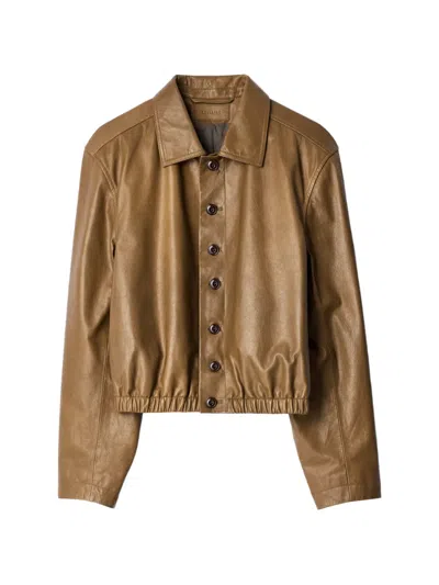 Lemaire Soft Leather Blouson In Green