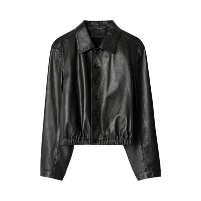 Pre-owned Lemaire Soft Leather Blouson 'dark Espresso' | Brown | Women's Size S