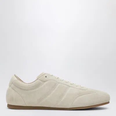 Lemaire Soft Runner Sneakers In Ivory Suede In Animal Print