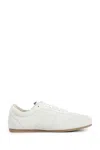 Lemaire Suede Low Profile Sneakers With Rubber Sole In Nude
