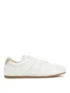 Lemaire Calf Leather Soft Runner Sneakers With Contrasting Heel Tab In White