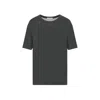 Lemaire Soft Ss T-shirt Men Grey In Silk In Grey