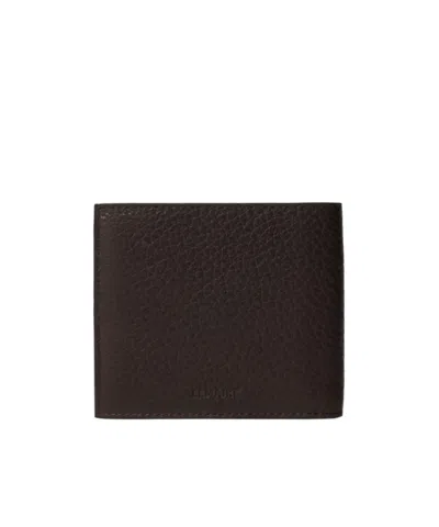 Lemaire Soft Tab Bifold Wallet In Leather In Red