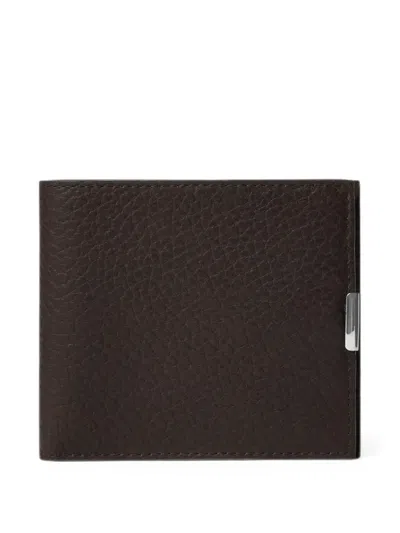 Lemaire Soft Tab Bifold Wallet In Leather In Brown