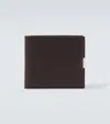 Lemaire Soft Tab Leather Bifold Wallet In Brown