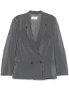 Lemaire Double-breasted Casual Jacket In Gray