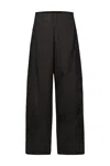 Lemaire Heavy Cotton Poplin Pajama Pants In Black