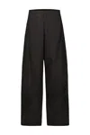Lemaire Heavy Cotton Poplin Pajama Pants In Black
