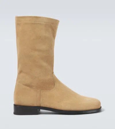 LEMAIRE SOFT WORKWEAR SUEDE ANKLE BOOTS
