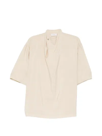 Lemaire Soft-collar Blouse In Neutral
