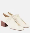 Lemaire Souris 55 Leather Derby Shoes In White