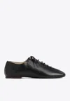 Lemaire Square-toe Lace-up Shoes In Black